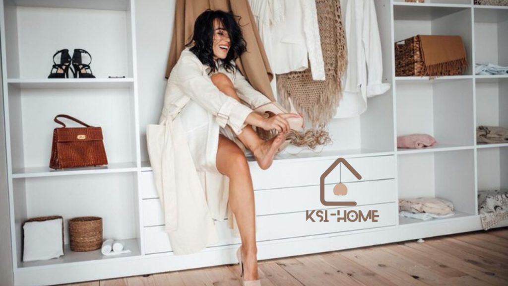 Celebrity-Inspired Taupe Naked Wardrobes